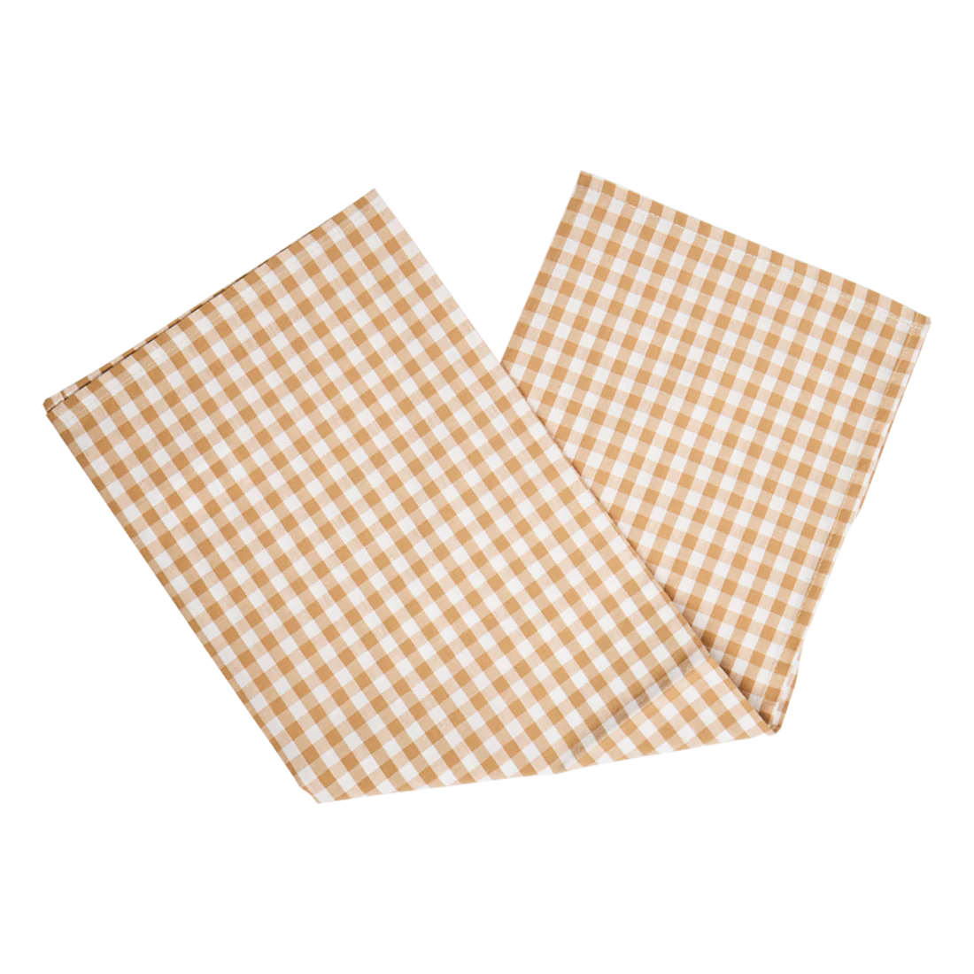 4PK GINGHAM NAPKINS - TAN - Image 4