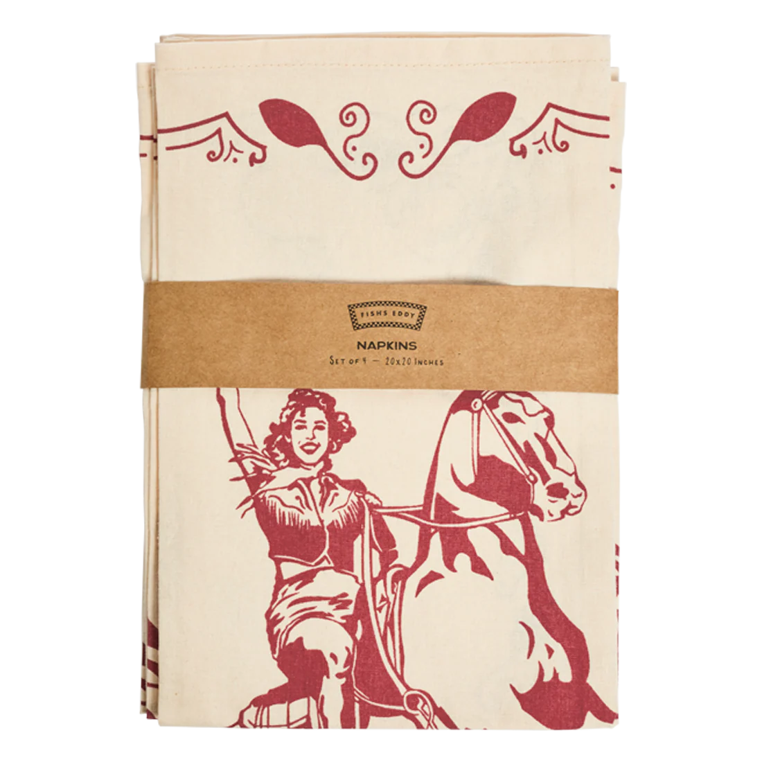4PK SADIE NAPKIN - RED - Image 3