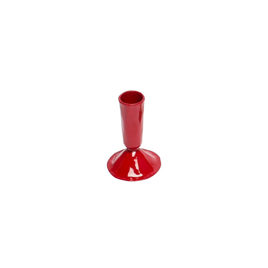 CANDLE HOLDER RED - MED - Image 3