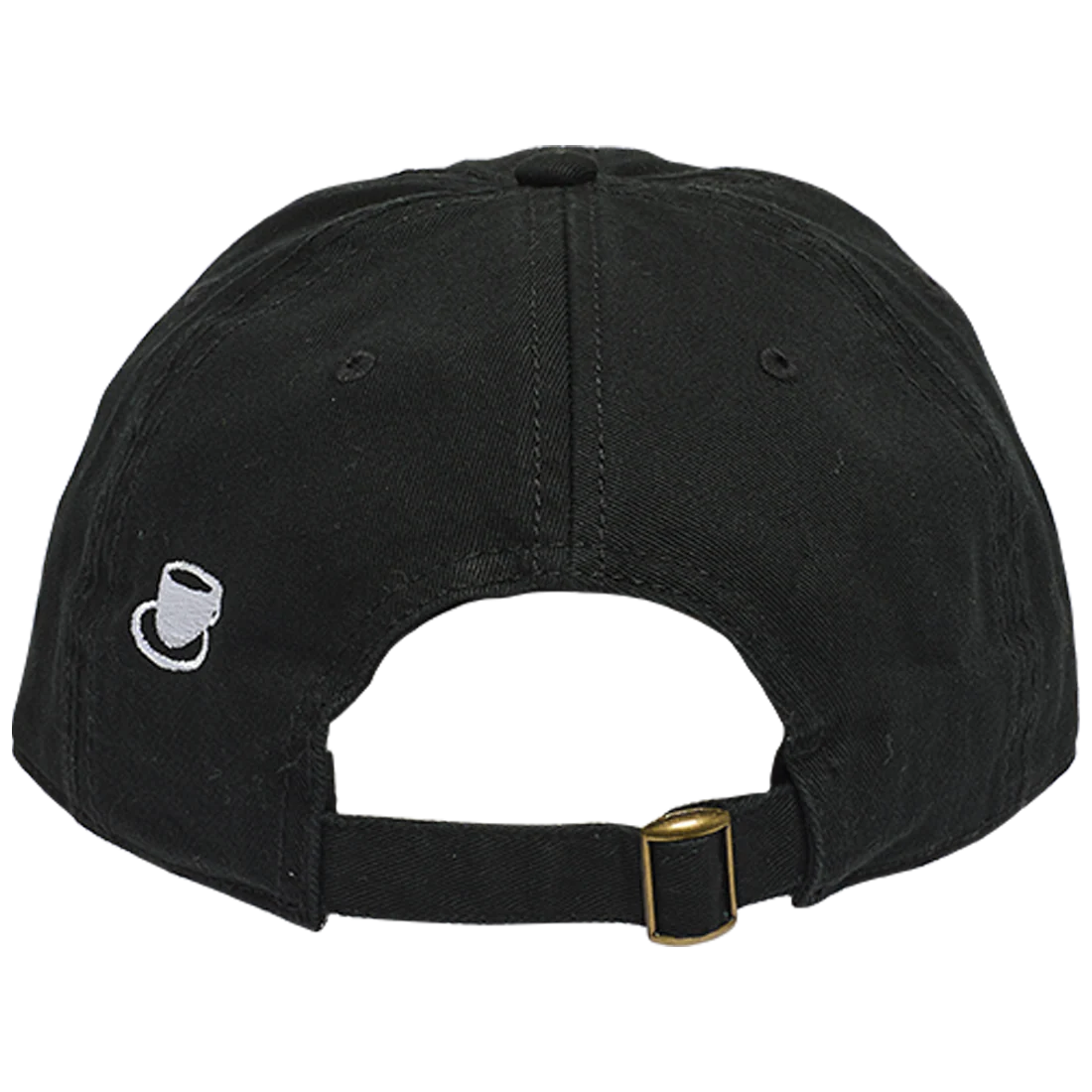 DAD HAT - CHECK LOGO - BLACK - Image 3