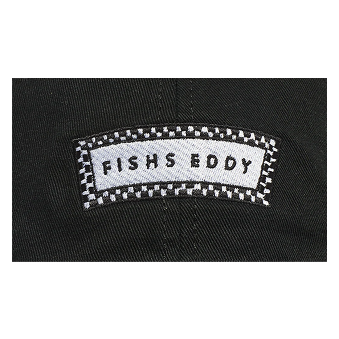 DAD HAT - CHECK LOGO - BLACK - Image 4