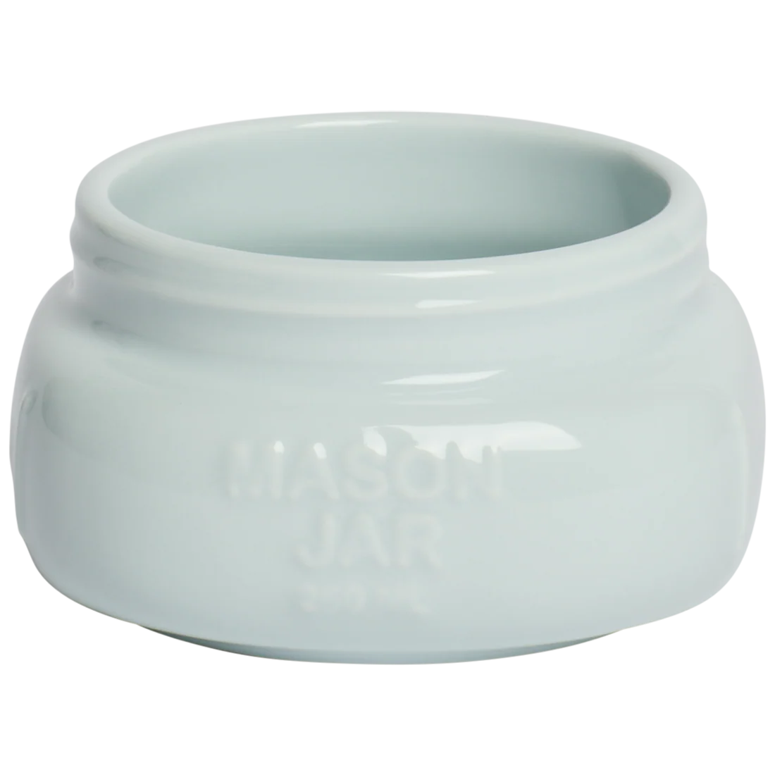 FARMERS MARKET - SHORT/WIDE MASON JAR - SKY BLUE (8OZ) - Image 3