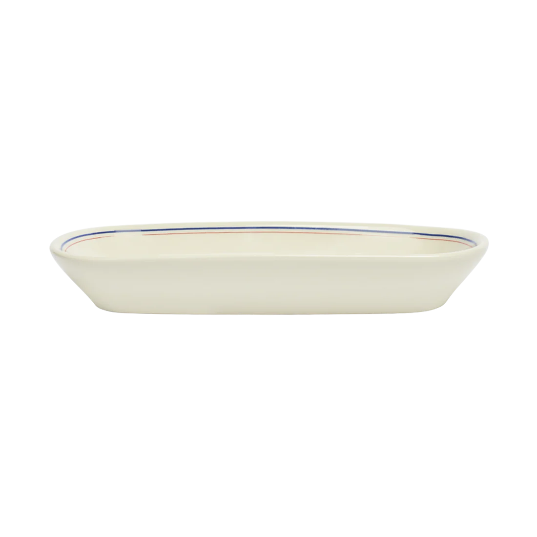 HL RED/BLUEBAND - CELERY DISH (10") - Image 3